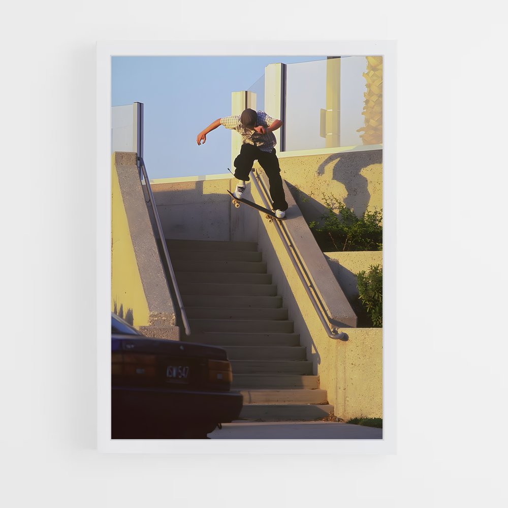 Poster Trickster Chad – affiche Skateboard (vue 3)
